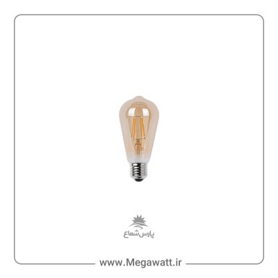 لامپ LED پارس شعاع شمعی ۶ وات ST64 فیلامنتی E27